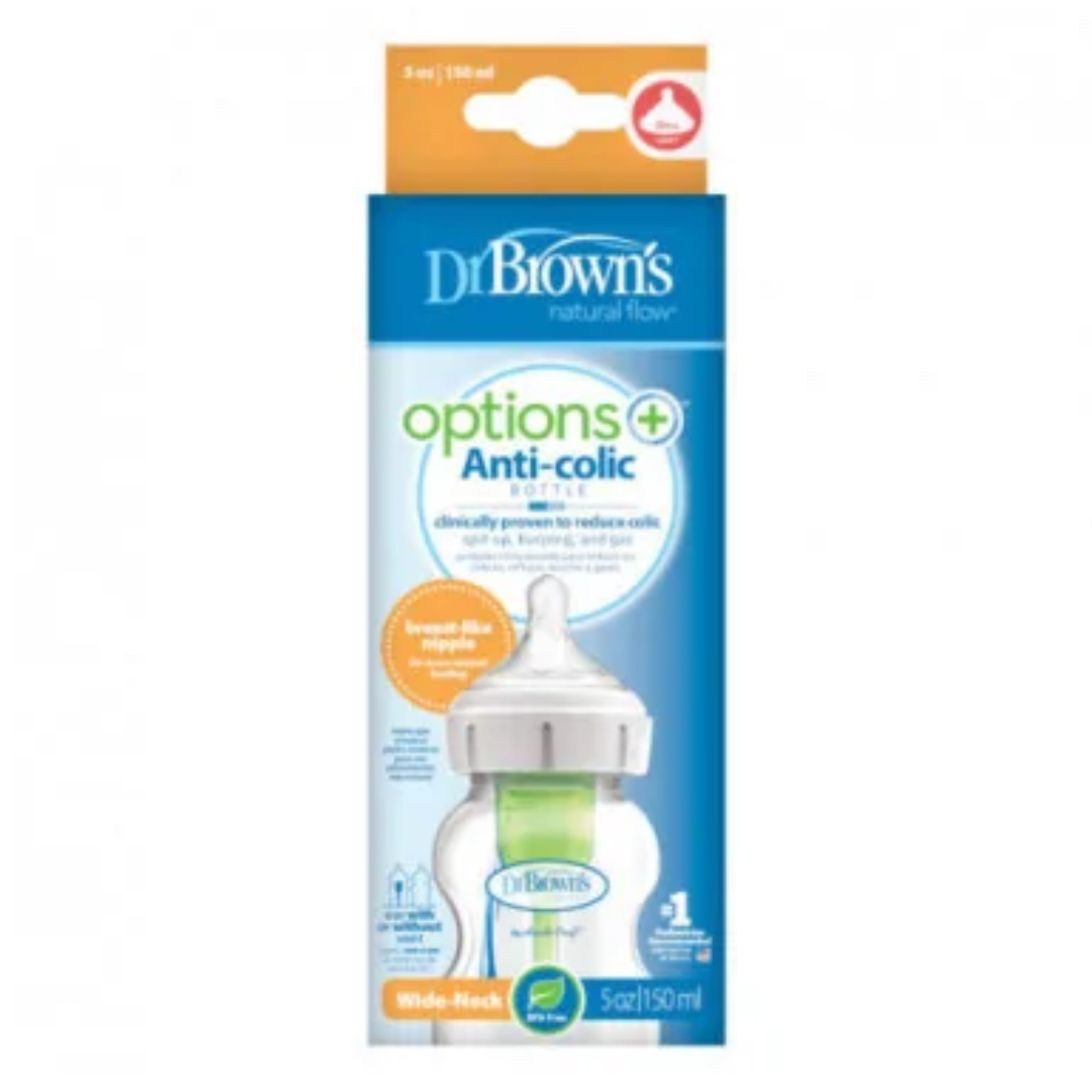 DR BROWN'S BIBERON OPTIONS+ ANTI COLIC COL LARGE 150ML 0 M+