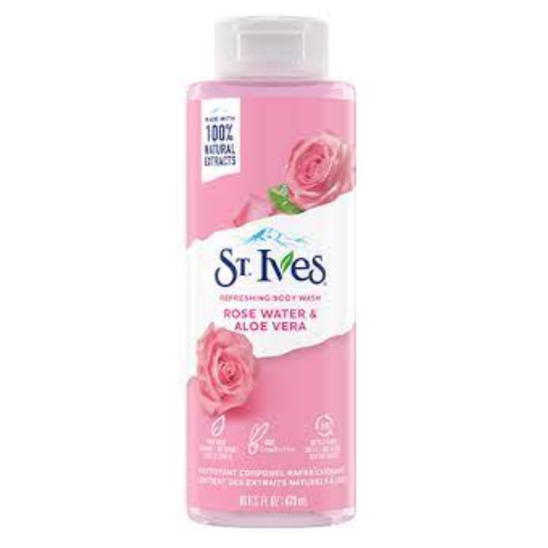 ST IVES GEL DOUCHE A L'ALOE VERA ET L'EAU DE ROSE 473 ML