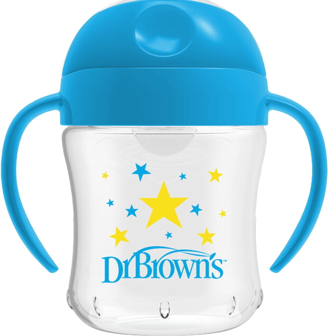 DR BROWNS GOBLET TRANSITION AVEC POIGNEES 6 MOIS + 180 ML