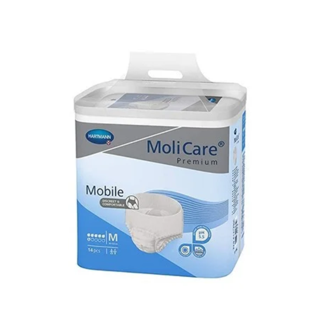 HARTMANN MOLICARE PREMIUM MOBILE SLIP ABSORBANT JOUR 14 PIECES