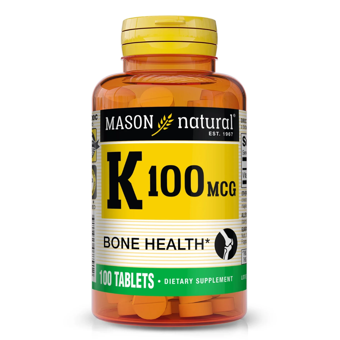 MASON NATURAL K100 MCG 100 TABLETS