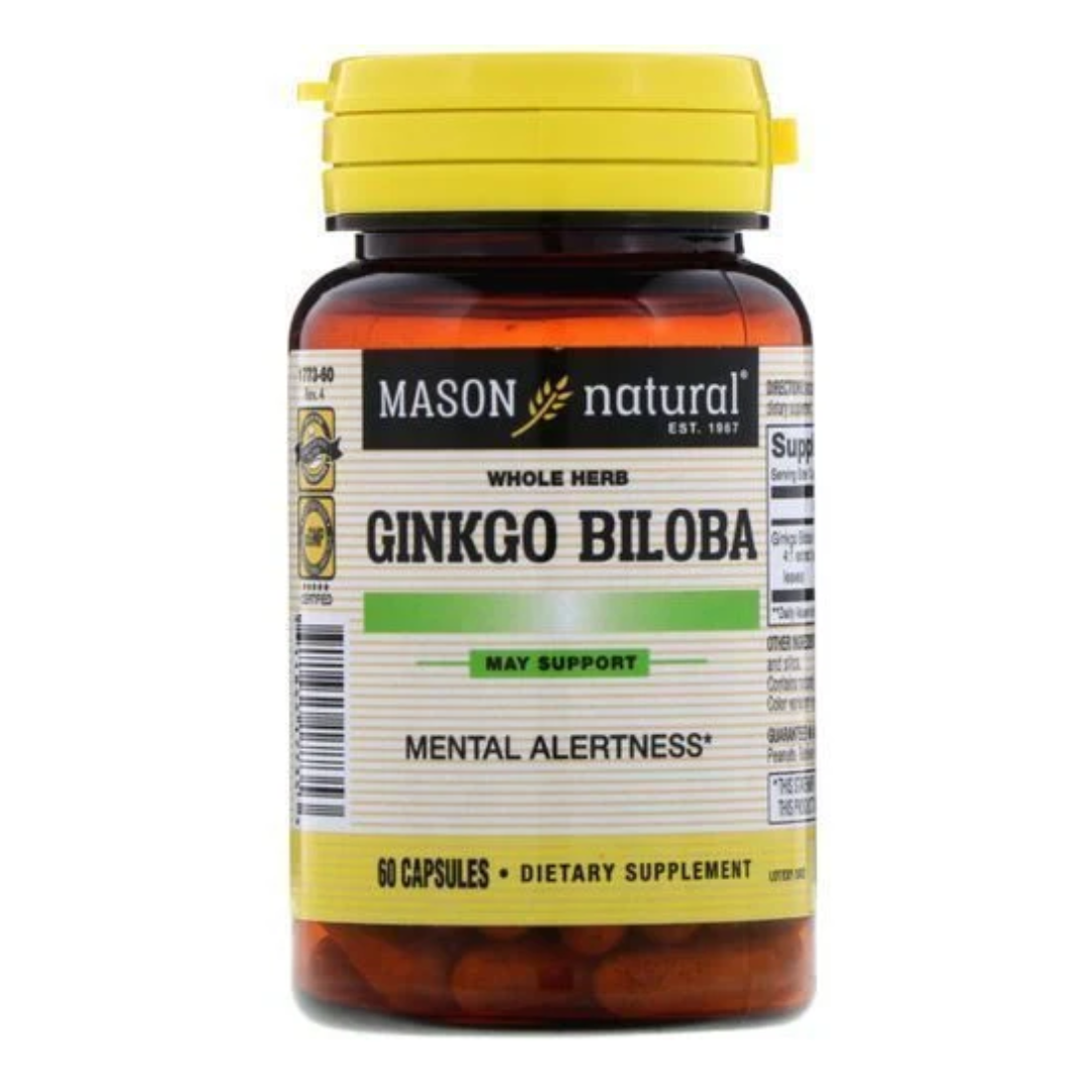 MASON NATURAL GINKGO BILOBA 60 CAPSULES