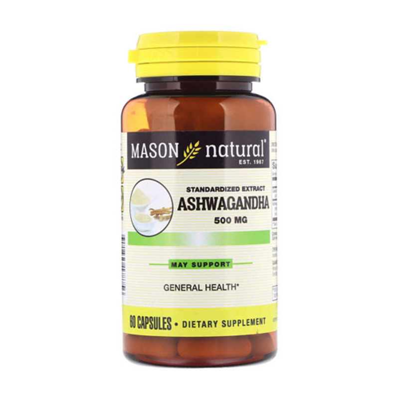 MASON NATURAL ASHWAGANDA 500 MG 60 CAPSULES