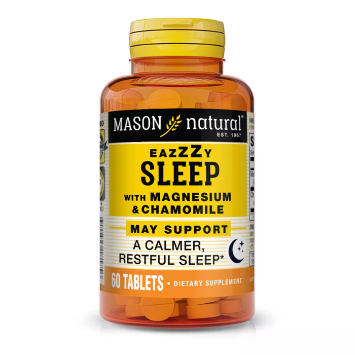 MASON NATURAL EAZZZY SLEEP WITHE MAGNESIUM AND CHAMOMILE 60 TABLETS