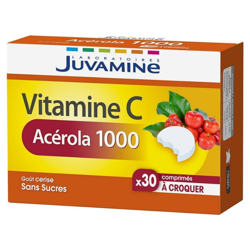 JUVAMINE VITAMINE C ACEROLA 1000 30 COMPRIMES