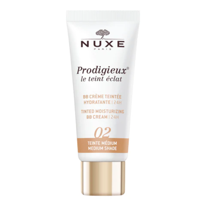 NUXE PRODIGIEUX LE TEINT ECLAT 02 BB CREME HYDRATANTE MEDIUM 30 ML