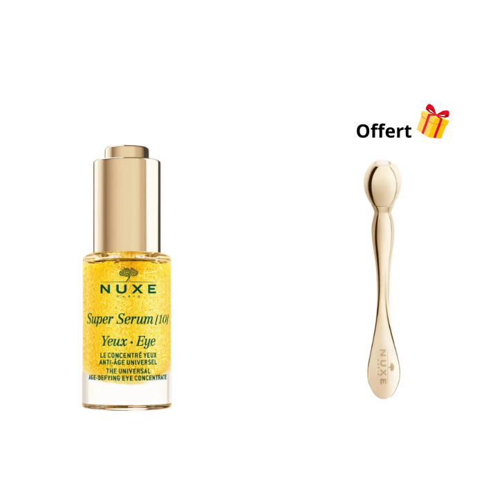 NUXE OFFRE SUPER SERUM 10 YEUX 15 ML + ROLLER CONTOUR YEUX OFFERT