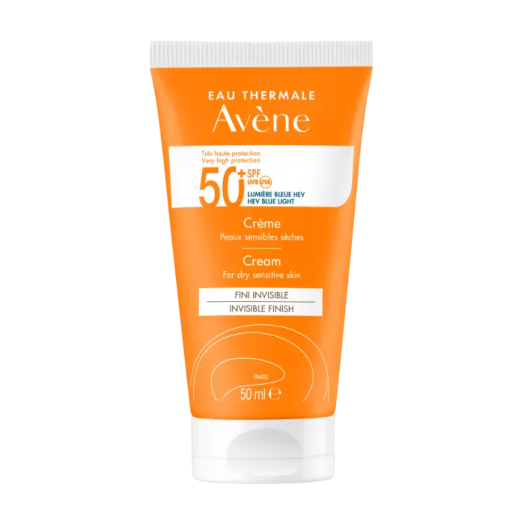 AVENE CREME FINI INVISIBLE SPF 50+ PEAUX SENSIBLES SECHES 50 ML
