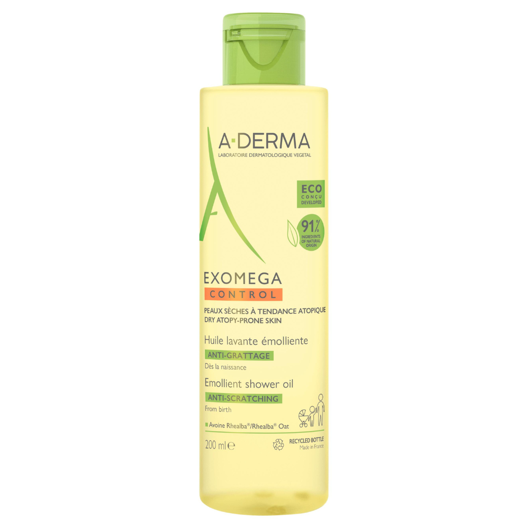 ADERMA EXOMEGA CONTROL HUILE LAVANTE EMOLLIENTE ANTI GRATTAGE 200 ML
