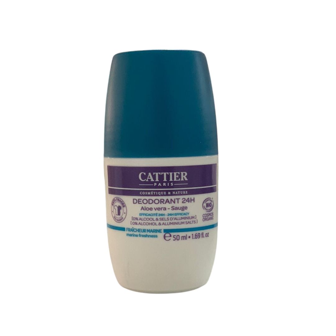 CATTIER DEODORANT FRAICHEUR MARINE ALOE VERA ET SAUGE 50 ML