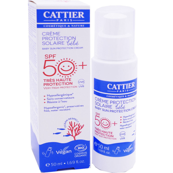 CATTIER CREME PROTECTION SOLAIRE BEBE SPF 50