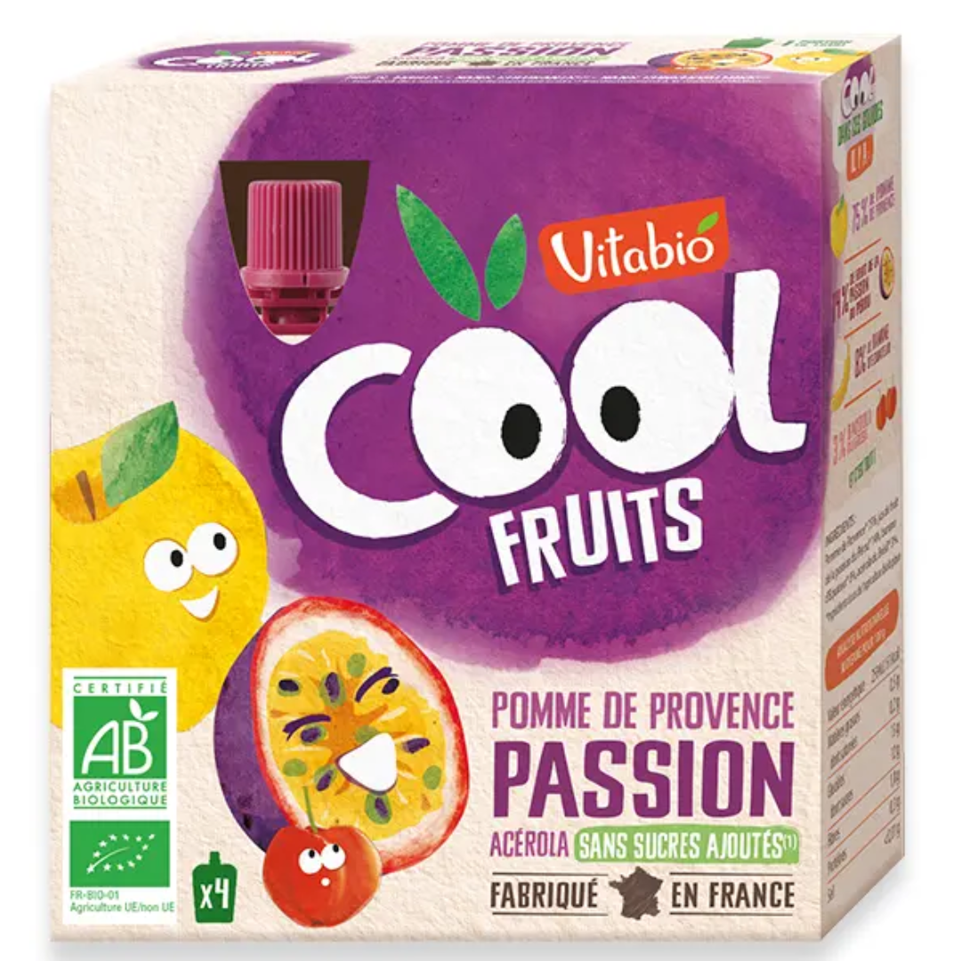 VITABIO COOL FRUITS POMME PASSION ACEROLA Boite de 4