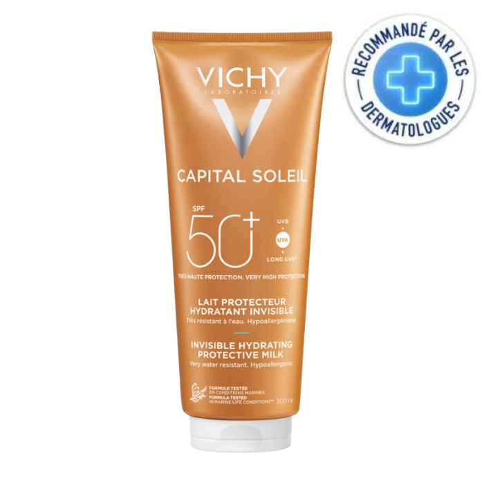 VICHY CAPITAL SOLEIL LAIT PROTECTEUR HYDRATANT INVISIBLE 300 ML SPF 50 +