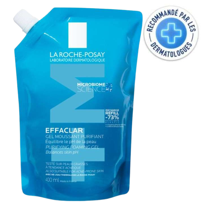 LA ROCHE POSAY EFFACLAR GEL MOUSSANT PURIFIANT RECHARGE 400ML