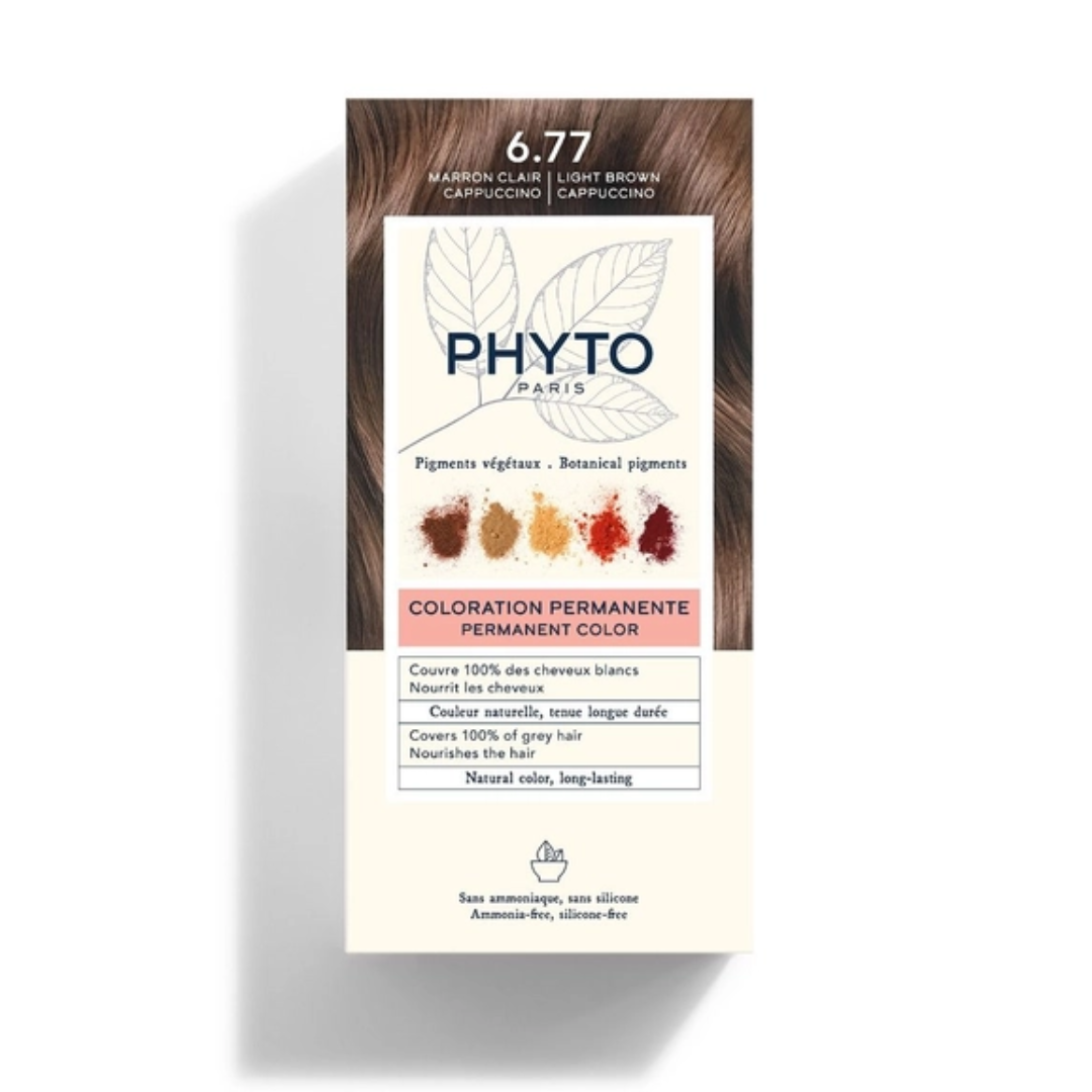 PHYTO COLOR KIT COLORATION 6.77 MARRON CLAIR