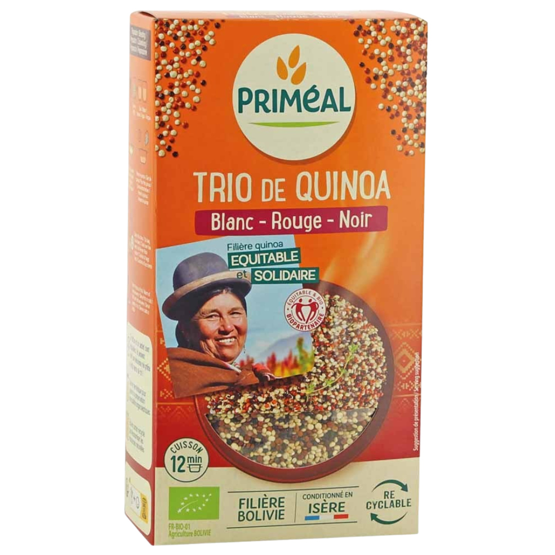PRIMEAL TRIO DE QUINOA BLANC ROUGE NOIR 500 G