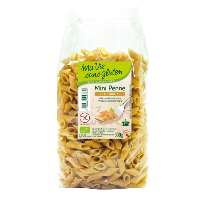 MA VIE SANS GLUTEN MINI PENNE AU RIZ COMPLET 500 G