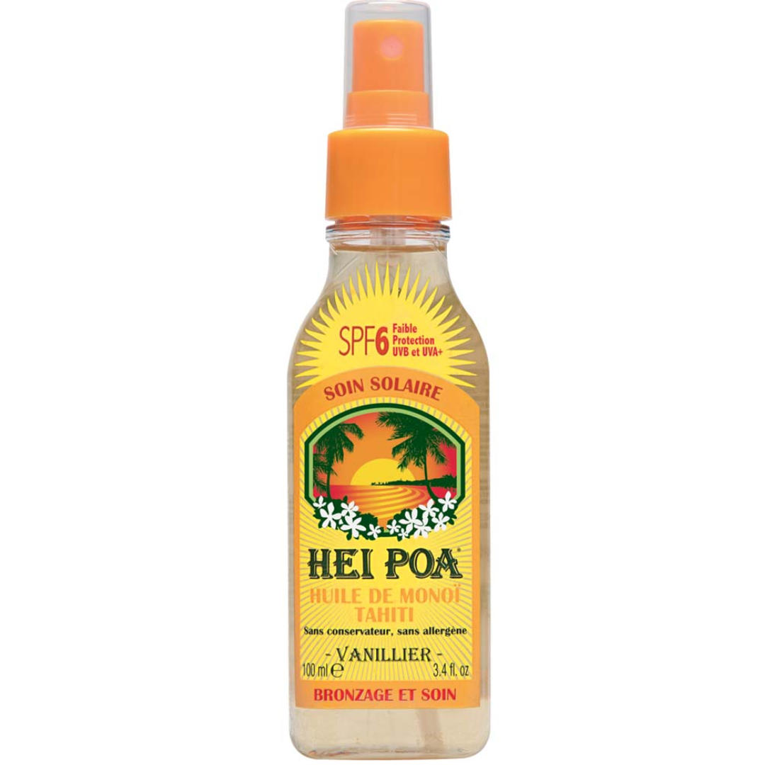 HEI POA HUILE DE MONOI TAHITI VANILLE 100 ML SPF 6