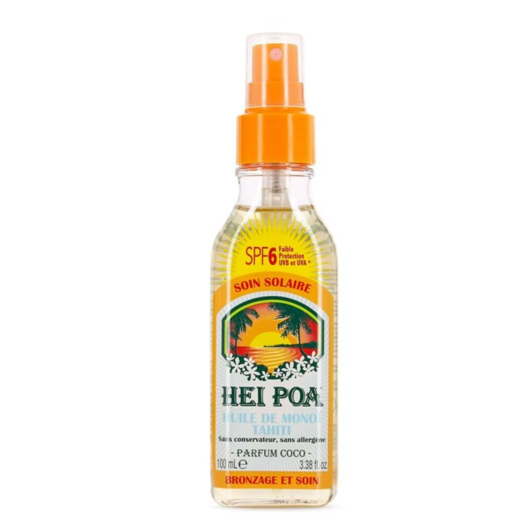 HEI POA HUILE DE MONOI TAHITI PARFUM COCO 100 ML SPF 6