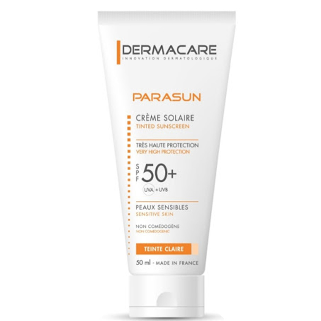 DERMACARE PARASUN CREME SOLAIRE SPF 50+ TEINTE CLAIRE 50 ML