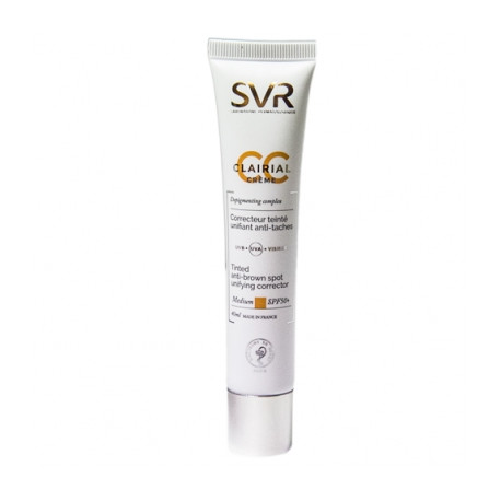 SVR CLAIRIAL CC CRÈME CORRECTEUR UNIFIANT ANTI-TACHES MÉDIUM SPF50+ 40 ML