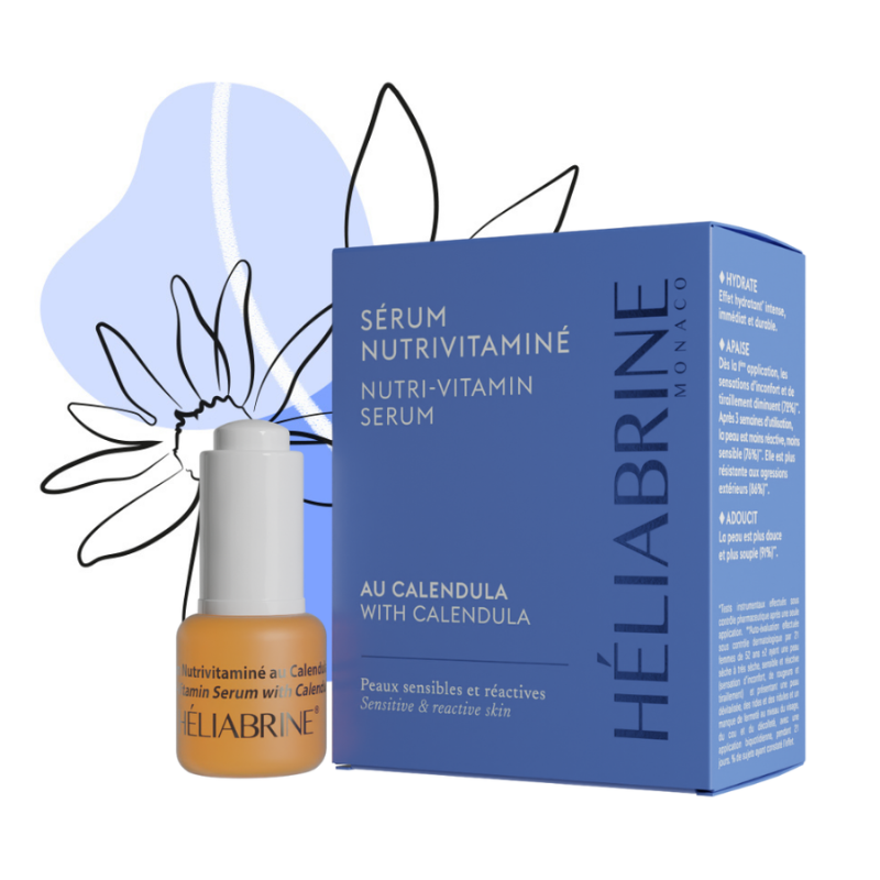 HELIABRINE SERUM NUTRIVITAME AU CALENDULA PEAU SENSIBLE ET REACTIVE 15ML