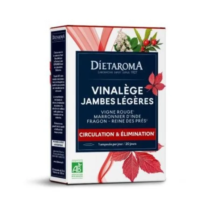 DIETAROMA VINALEGE JAMBES LEGERES 20 AMPOULES