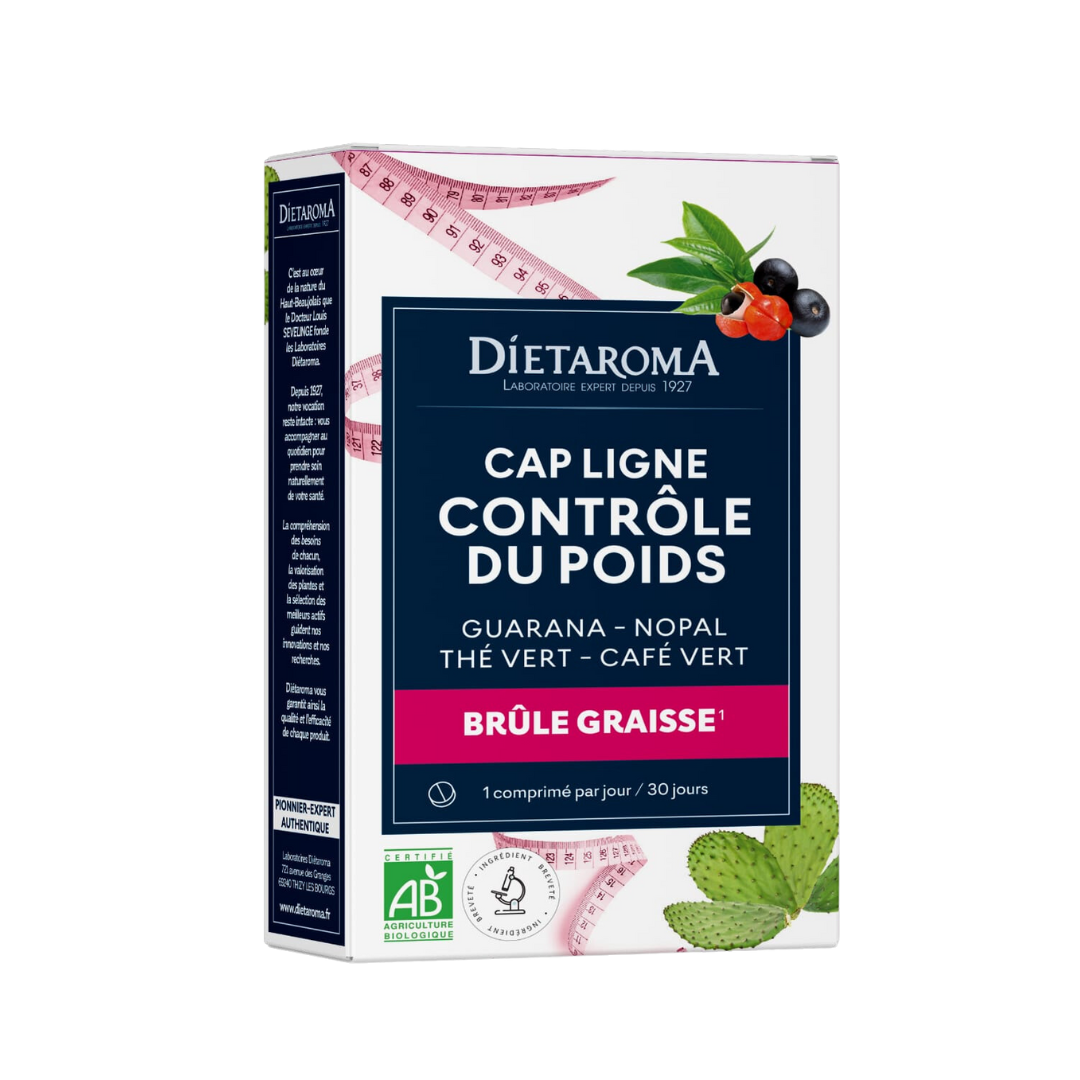 DIETAROMA CAPLIGNE BRULE GRAISSE ET CONTROLE DU POIDS BIO 30 COMPRIMES