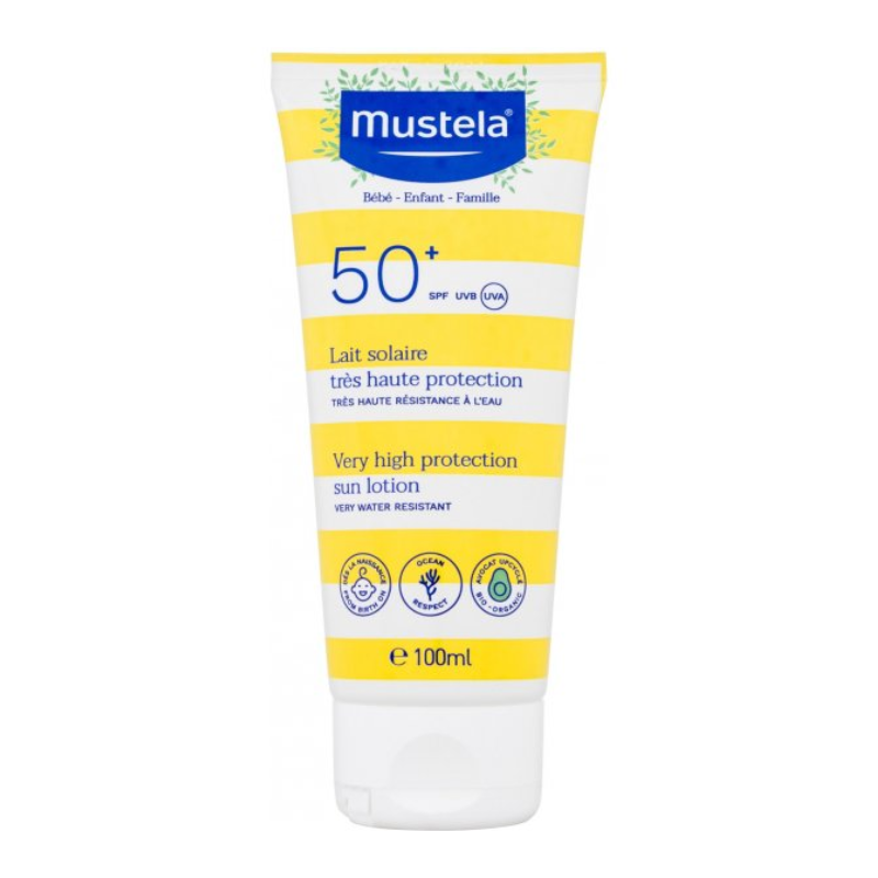 MUSTELA LAIT SOLAIRE TRES HAUTE PROTECTION SPF 50+ 100 ML