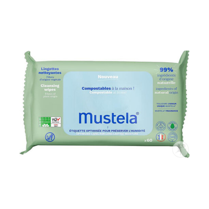 MUSTELA LINGETTES NETTOYANTES * 60