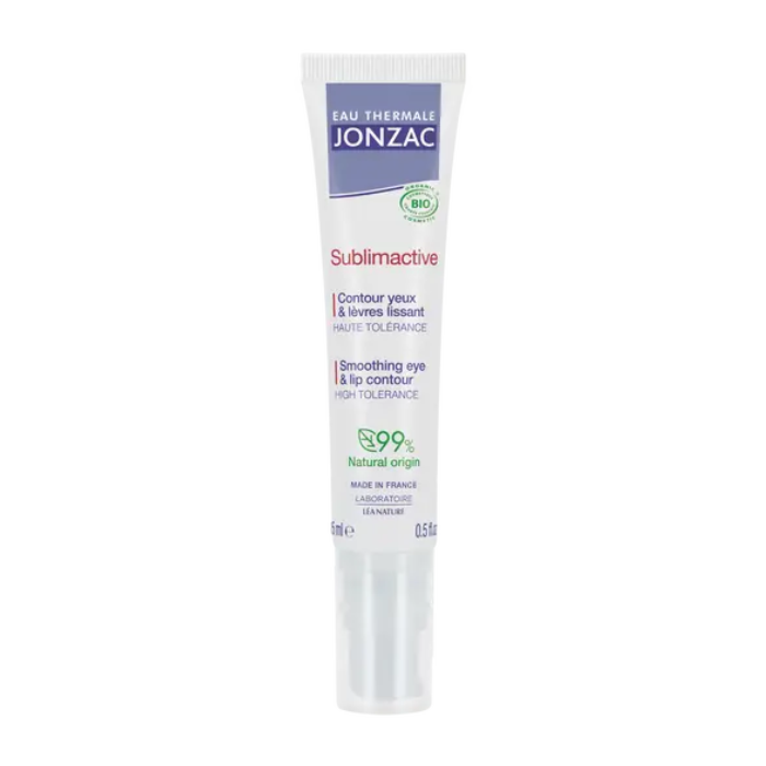 LEA NATURE EAU THERMALE JONZAC SUBLIMACTIVE CONTOUR YEUX ET LEVRES LISSANT 15ML