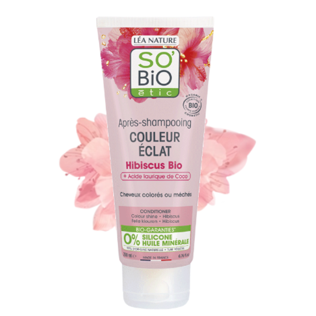 SO BIO APRES SHAMPOOING COULEUR ECLAT HIBISCUS BIO 200ML