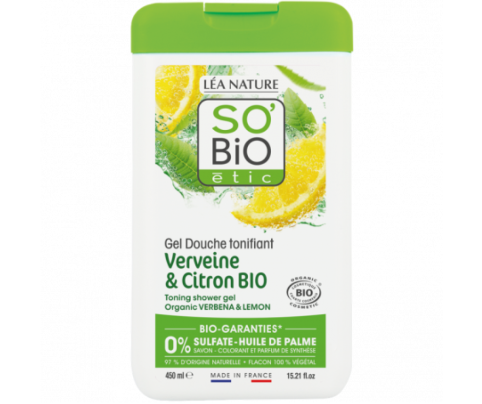 SO BIO GEL DOUCHE VERVEINE CITRON 450ML