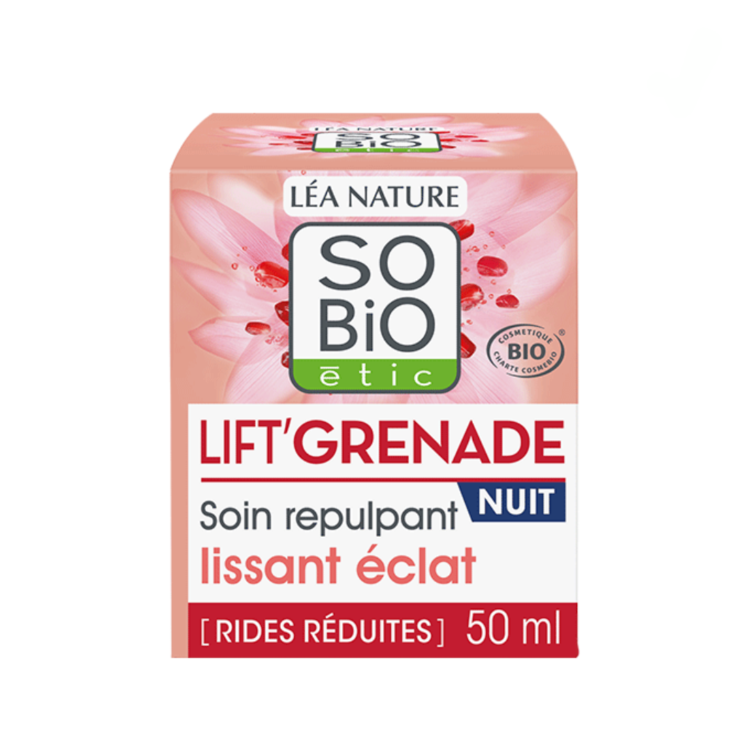 SO BIO LIFT GRENADE SOIN REPULPANT LISSANT ECLAT NUIT 50 ML