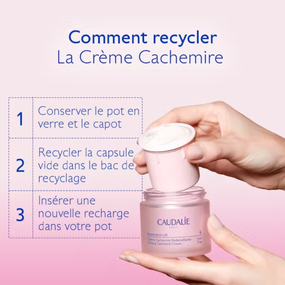 CAUDALIE RESVERATROL LIFT CREME CACHEMIRE REDENSIFIANTE RECHARGE