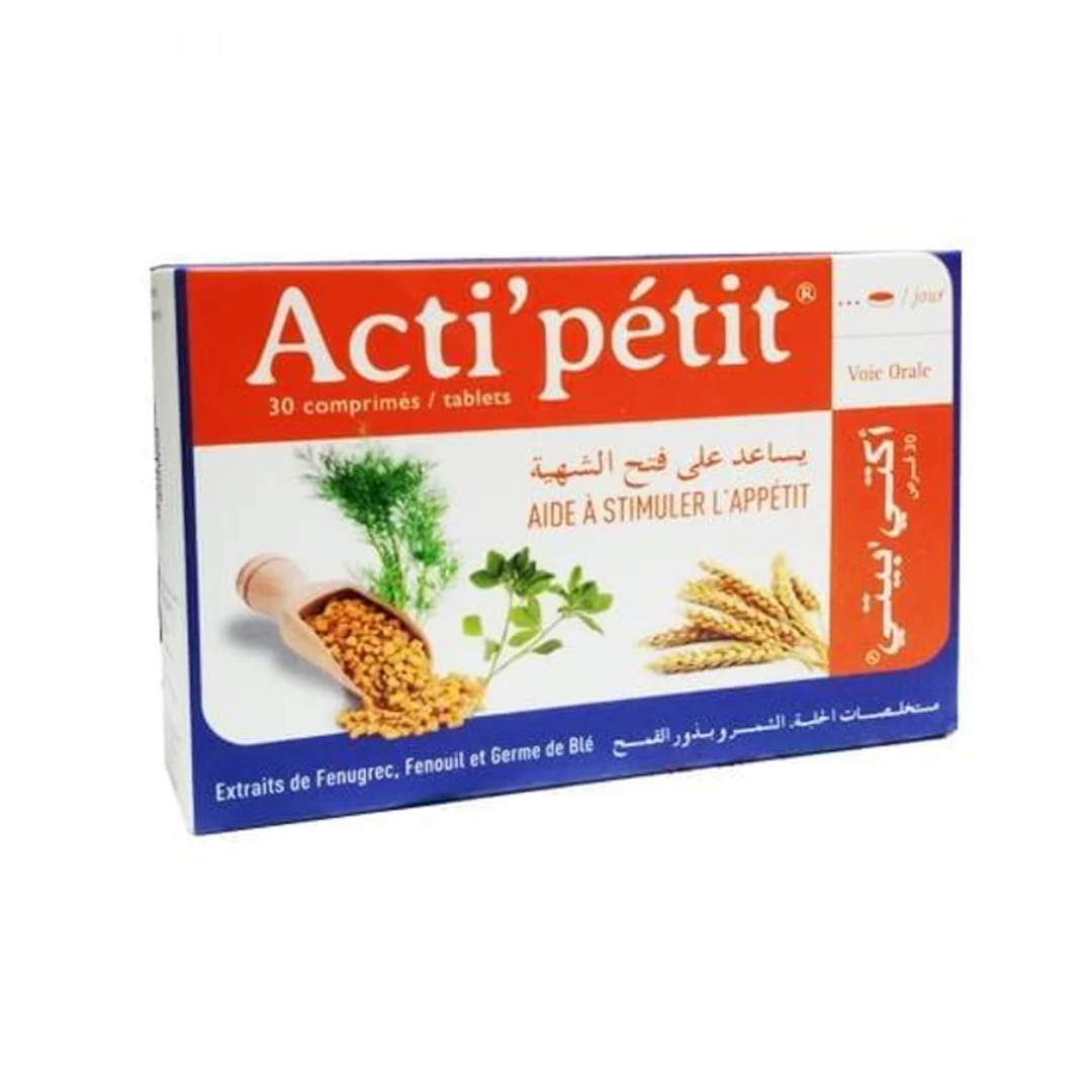 ACTIPETIT AIDE A STIMULER LAPPETIT 30 COMPRIMES