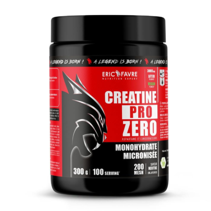 ERIC FAVRE CREATINE PRO ZERO MONOHYDRATE MICRONISE SAVEURE NEUTRE 300 G