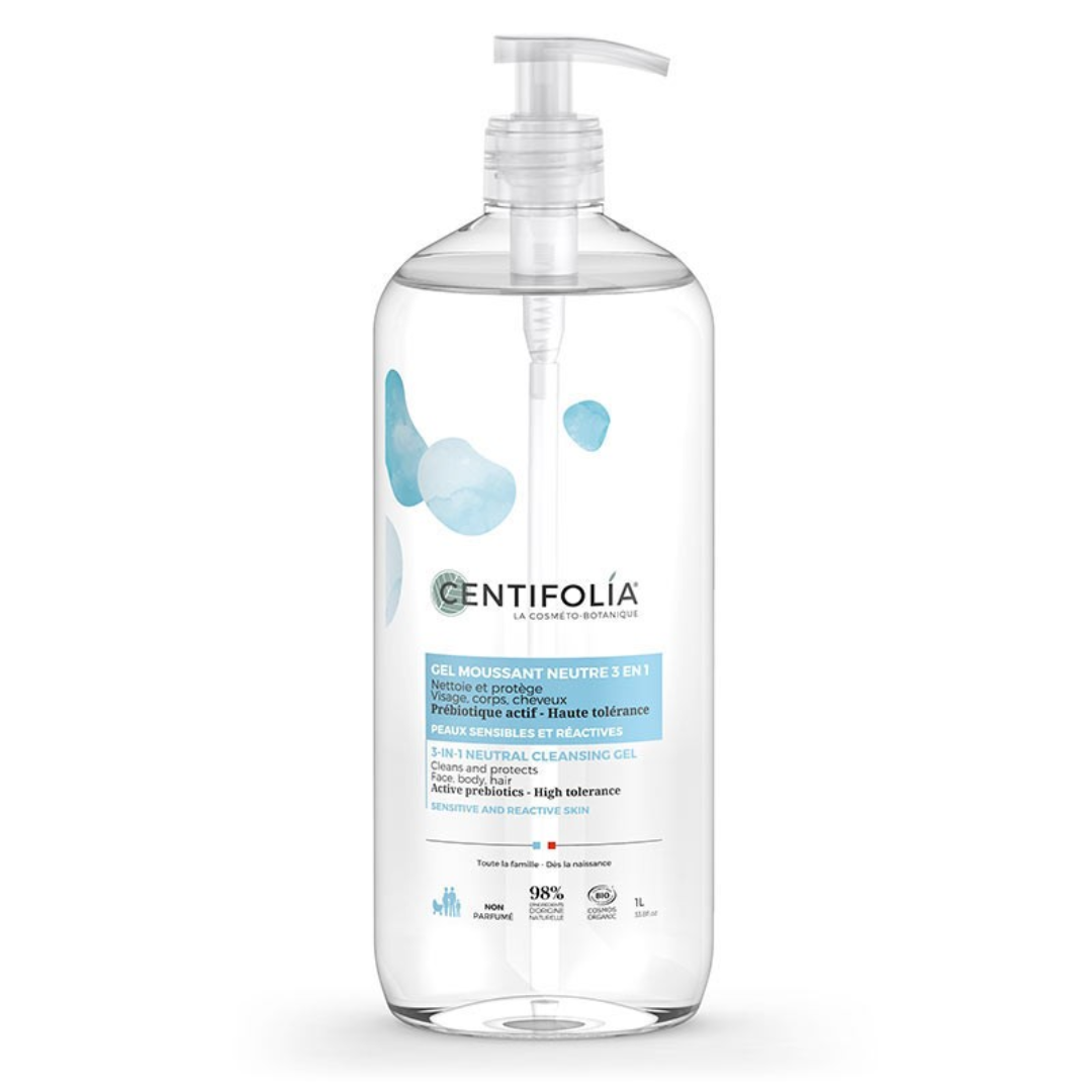 CENTIFOLIA GEL MOUSSANT NEUTRE 3 EN 1 - 1L