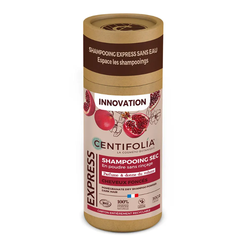 CENTIFOLIA INNOVATION SHAMPOOING SEC EN POUDRE CHEVEUX FONCES 30GR