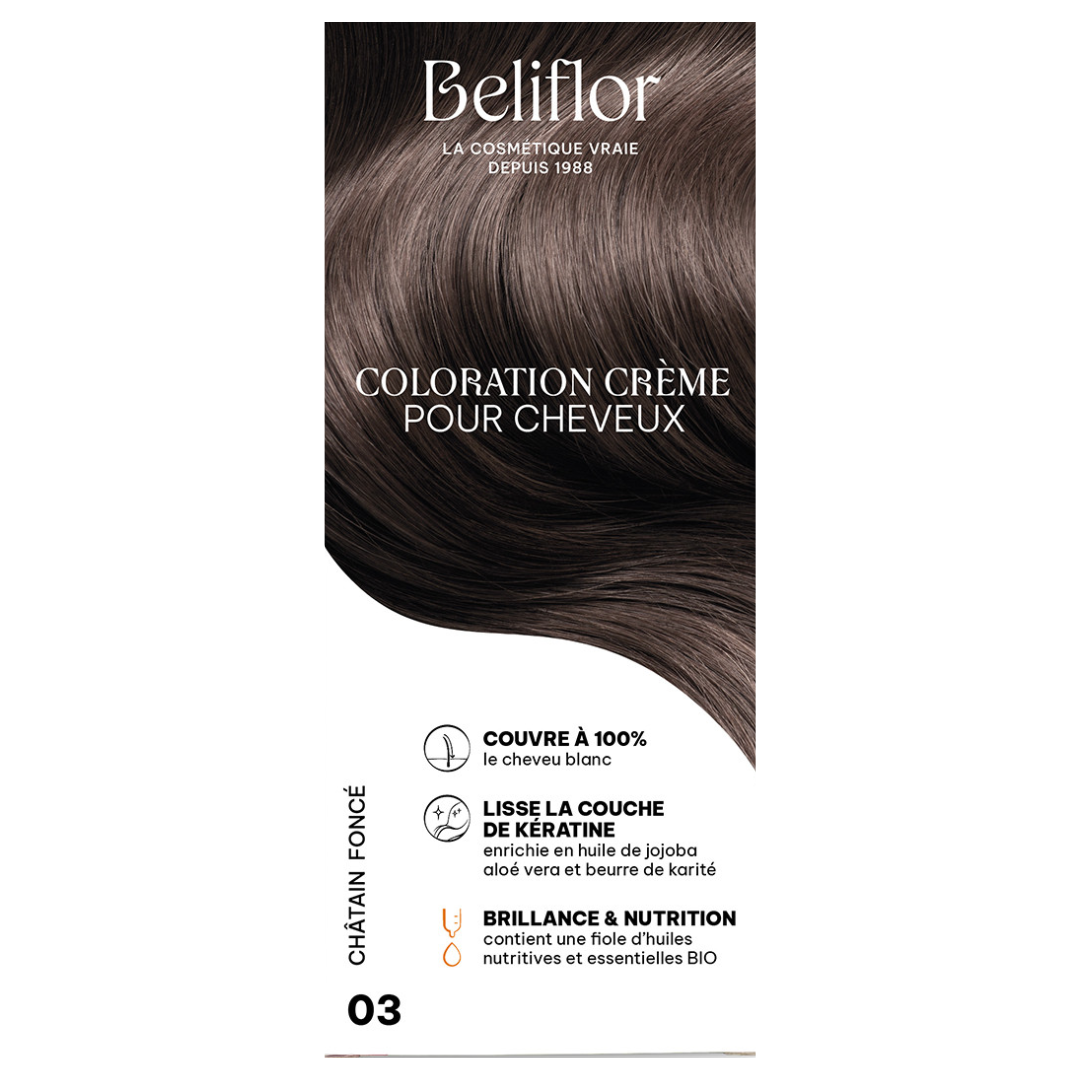 BELIFLOR COLORATION CHEVEUX 03 CHATAIN FONCE 135 ML
