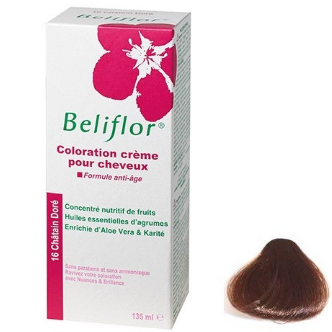 BELIFLOR COLORATION CHEVEUX 16 CHATAIN DOREE 135 ML
