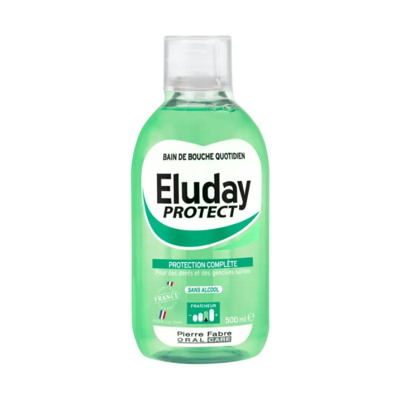 ELGYDIUM ELUDAY BAIN DE BOUCHE PROTECT 500 ML
