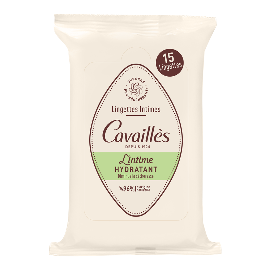 ROGE CAVAILLES LINGETTES INTIME HYDRATANT 15 UNITES