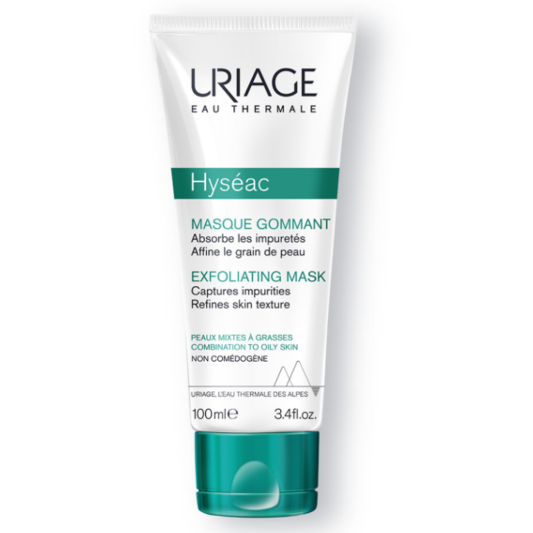 URIAGE HYSEAC MASQUE GOMMANT 100 ML ABSORBE LES IMPURETÉS LISSE LE GRAIN DE LA PEAU