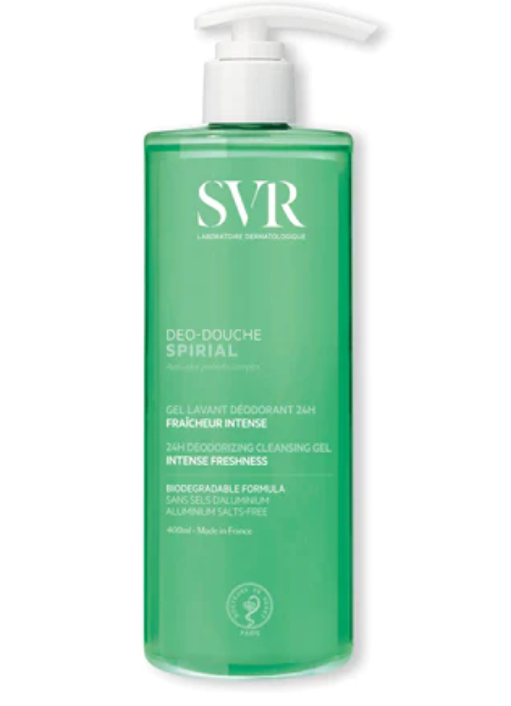 SVR SPIRIAL DEO DOUCHE GEL LAVANT DEODORANT FRAICHEUR INTENSE 400 ML