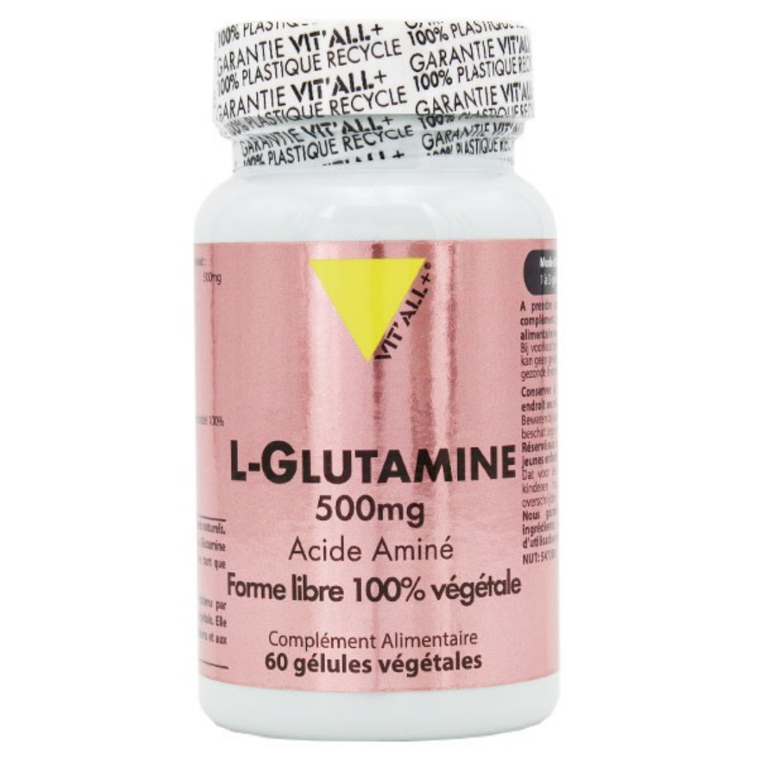 VITALL+ L Glutamine 500mg 60 gelules