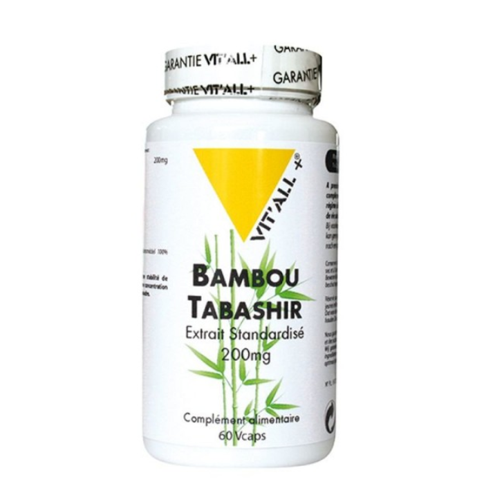 VITALL + BAMBOU TABASHIR BIOLOGIQUE 200 MG 60 GELULES