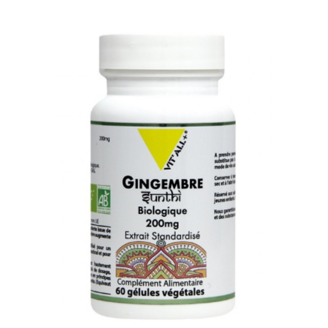 VITALL+ GINGEMBRE 200 MG 60 GELULES VEGETALES