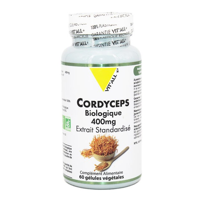 VITALL+ CORDYCEPS BIOLOGIQUE 400 MG 60 GELULES
