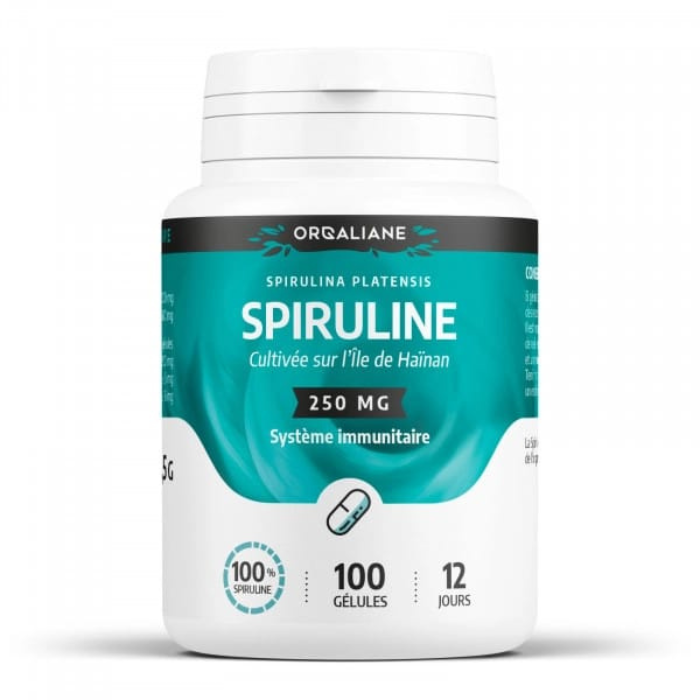 GPH SPIRULINE 250 MG 100 GELULES